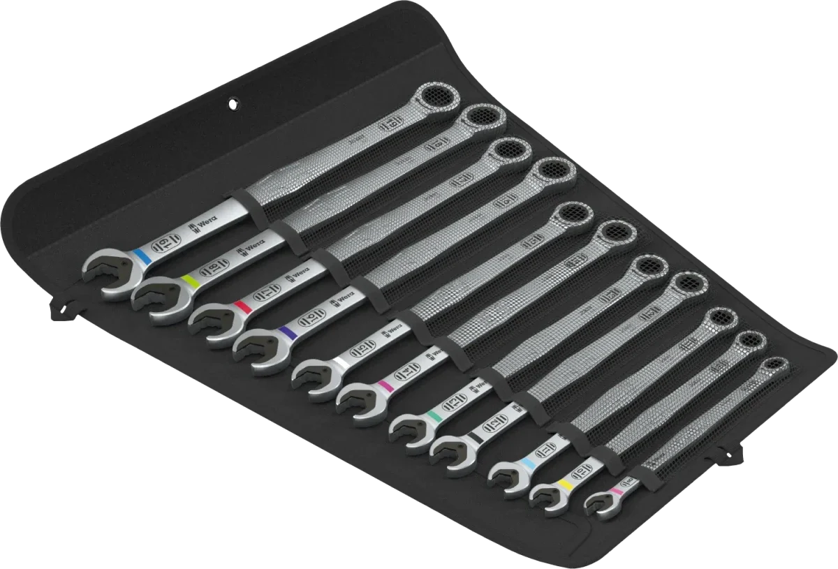 Wera 6007 Joker 11 Set 1 | 11-Piece Ratcheting Combination Spanner Set (Long Design)