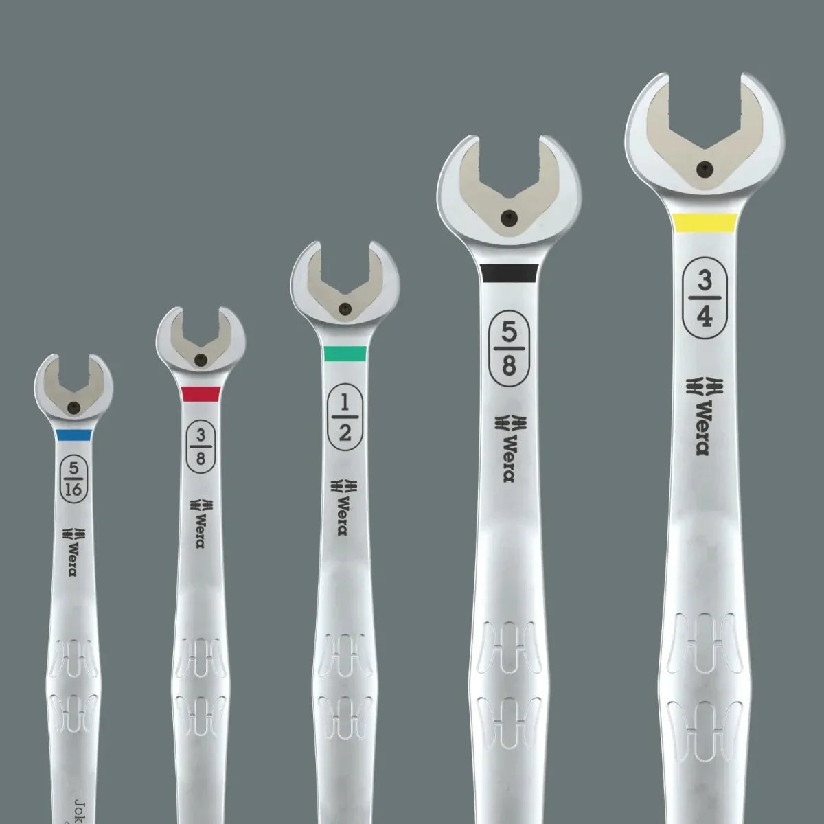 Wera 6007 Joker Imperial 8 Set 1 Ratcheting Combination Wrench Set