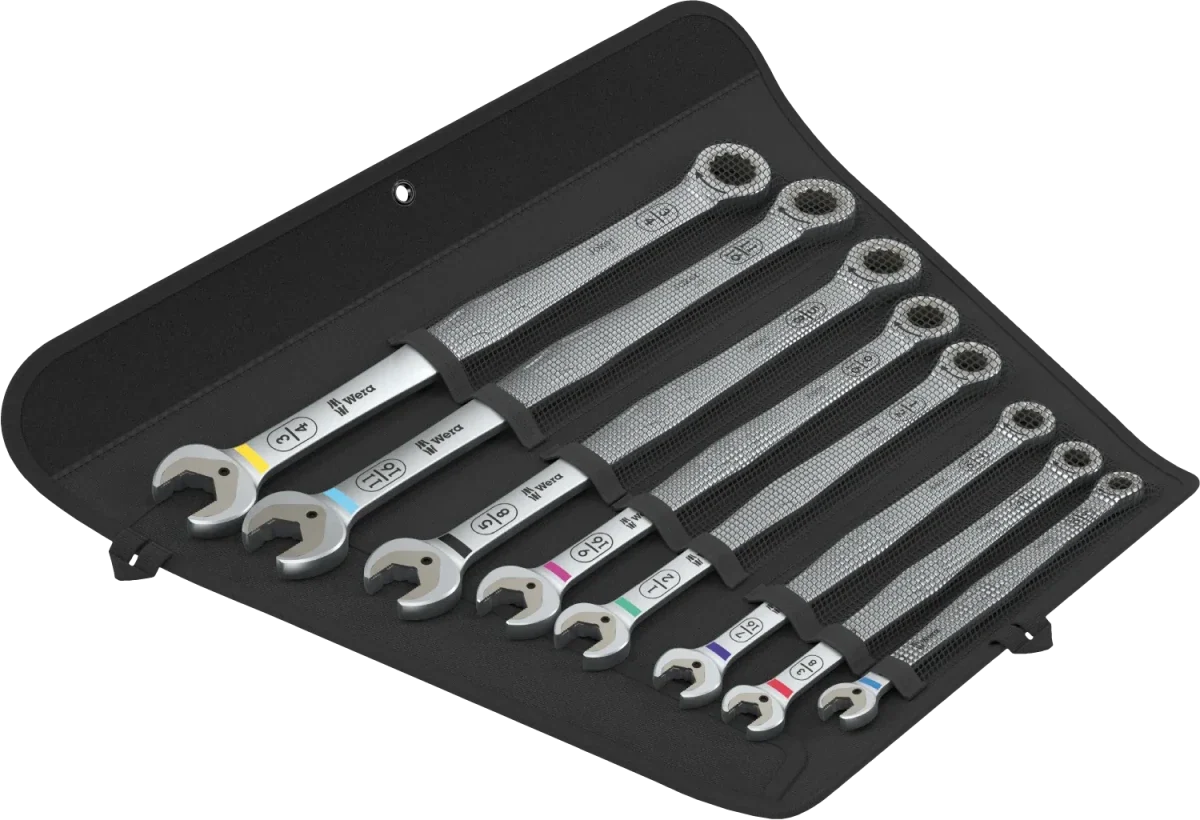 Wera 6007 Joker Imperial 8 Set 1 Ratcheting Combination Wrench Set