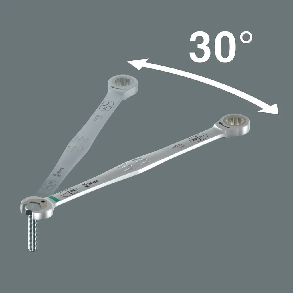 Wera 6007 Joker Imperial 8 Set 1 Ratcheting Combination Wrench Set