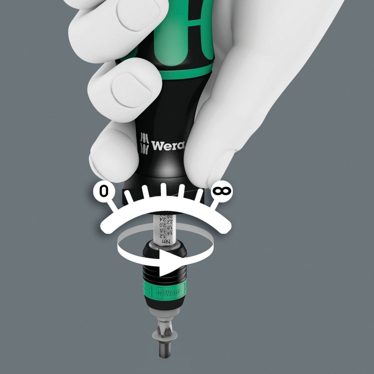 Wera 7440/41/42 Kraftform Torque Screwdriver Set 0.3-6.0 Nm Metric 05074739001