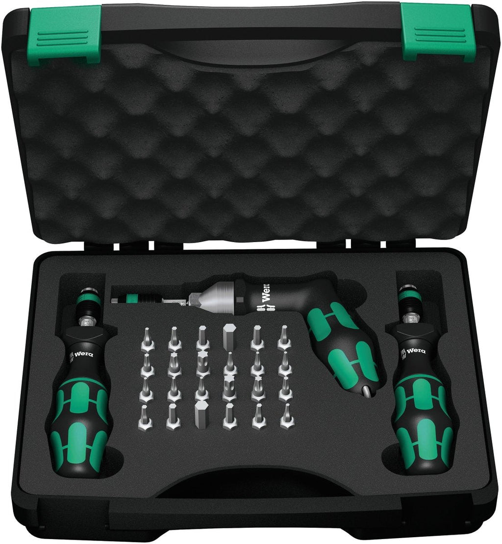 Wera 7440/41/42 Kraftform Torque Screwdriver Set 0.3-6.0 Nm Metric 05074739001