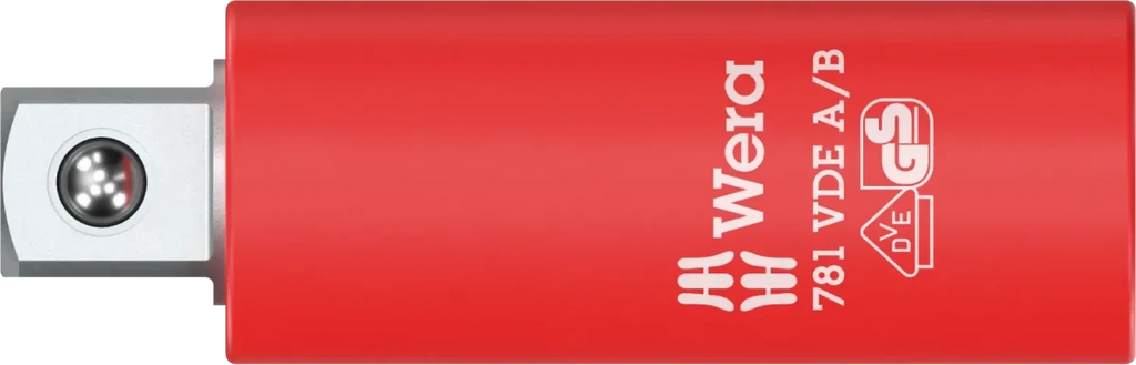 Wera 781 A/B VDE Insulated Adapter, 1/4" Internal Square to 3/8" External Square (05024690001)