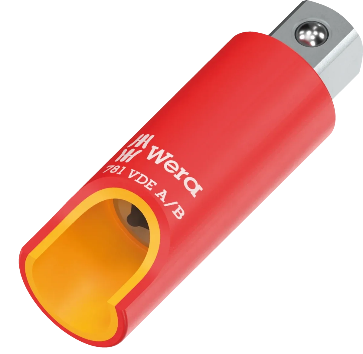Wera 781 A/B VDE Insulated Adapter, 1/4" Internal Square to 3/8" External Square (05024690001)