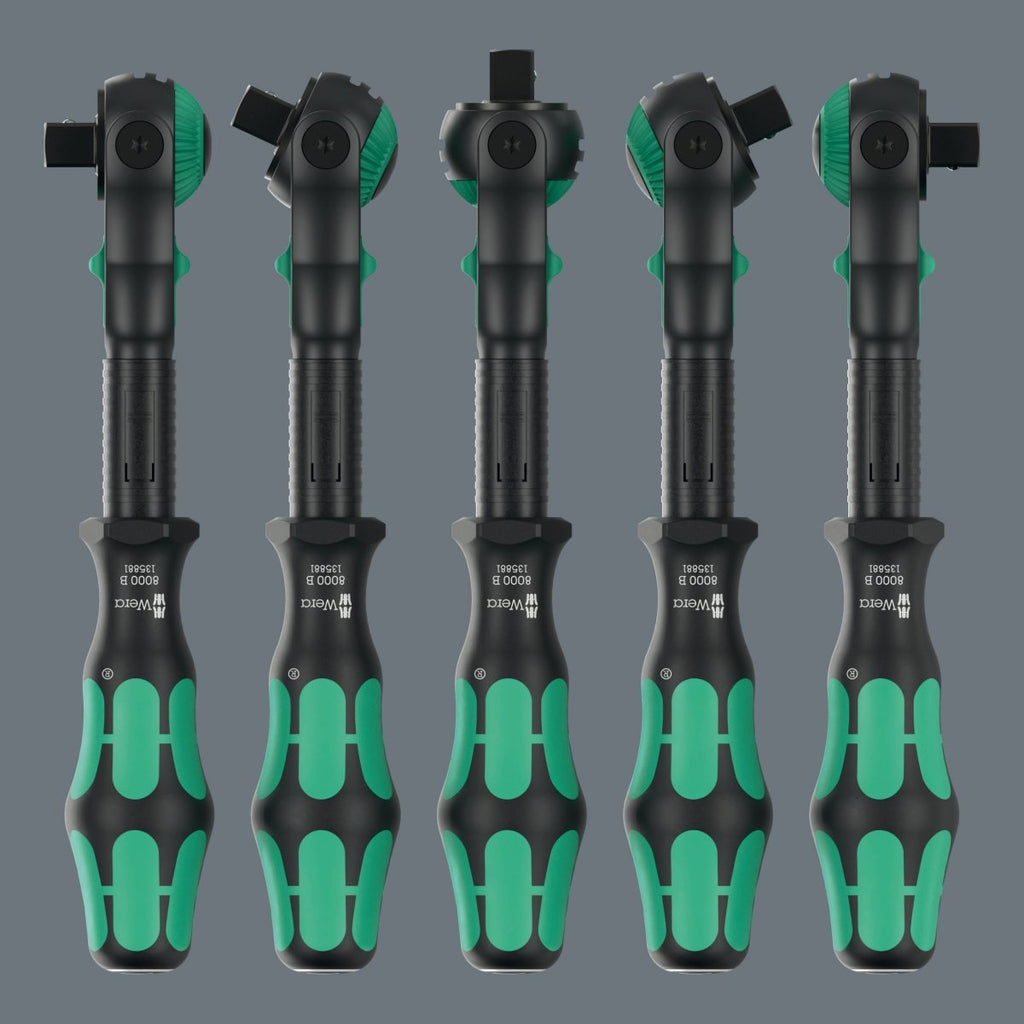 Wera 8000 B Black Edition Zyklop Speed Ratchet Wrench 3/8" Drive 05135881001