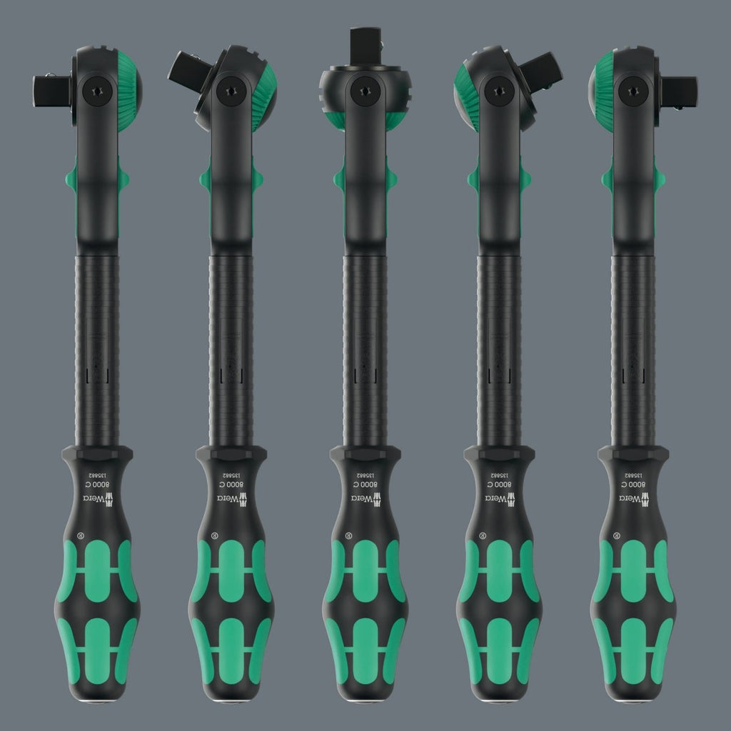 Wera 8000 C Black Edition Zyklop Speed Ratchet Wrench 1/2" Drive 05135882001