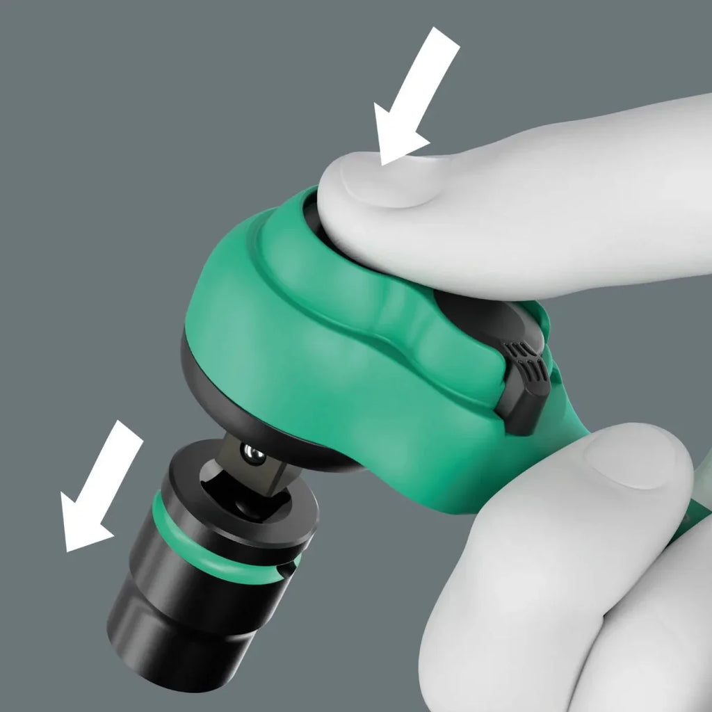 Wera 8010 A Zyklop Comfort 1/4" Drive Ratchet – 80-Tooth Fine Action (05005600001)