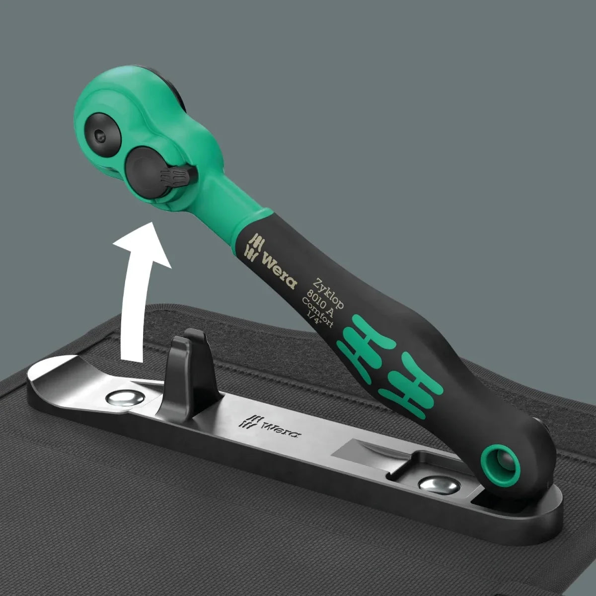 Wera 8100 SA 13 Zyklop Comfort Ratchet Set, 1/4" Drive, Metric, 15 Pieces