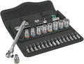 Wera 8100 SA 7 Zyklop Metal Push Ratchet Set 1/4" Drive Metric 05004017001