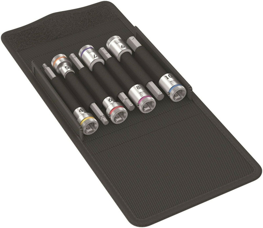 Wera 8740 B HexPlus HF 1 Zyklop Socket Set 3/8" Drive 7 Piece Metric 05003180001