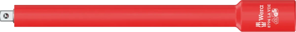 Wera 8794 LA Zyklop VDE Insulated Extension, 1/4" Drive x 150mm Long (05003301001)