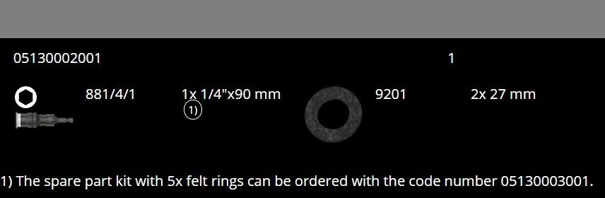 Wera 881/4/1 SB Bit Holder With Variable Depth Limiter 05130002001