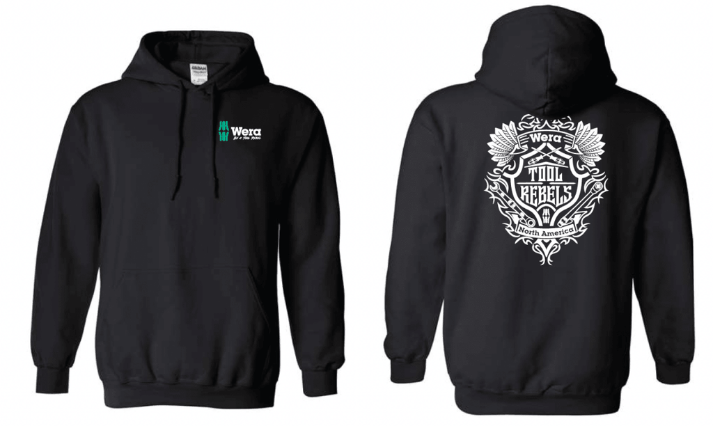 Wera Be A Tool Rebel Hoodie Black WERATRHOODIE