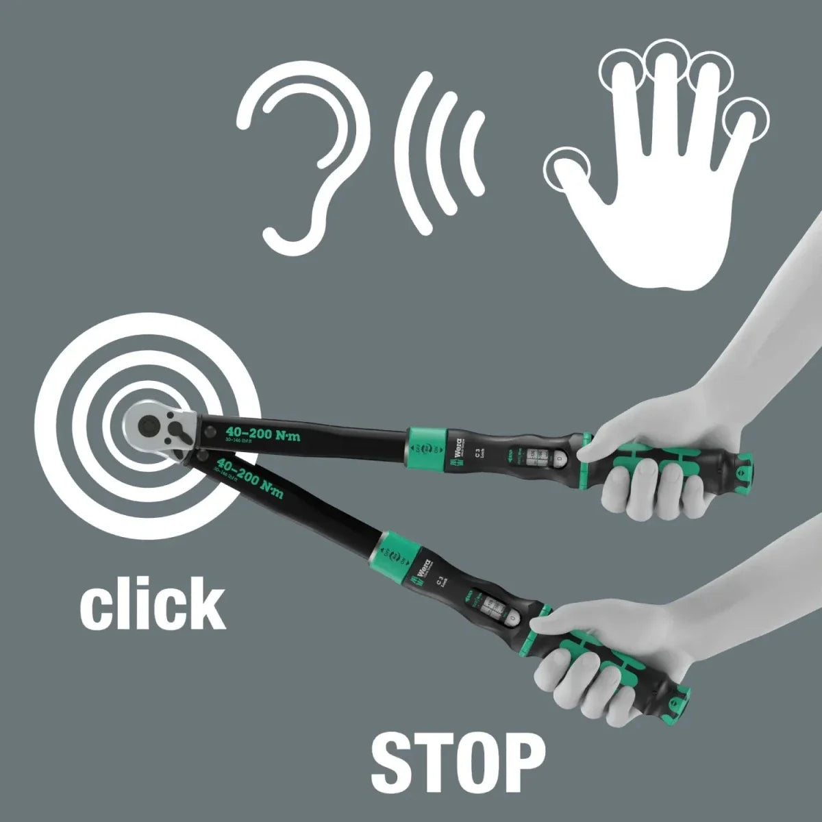 Wera Click-Torque Lock C 3 Car Wheel Change Set 1