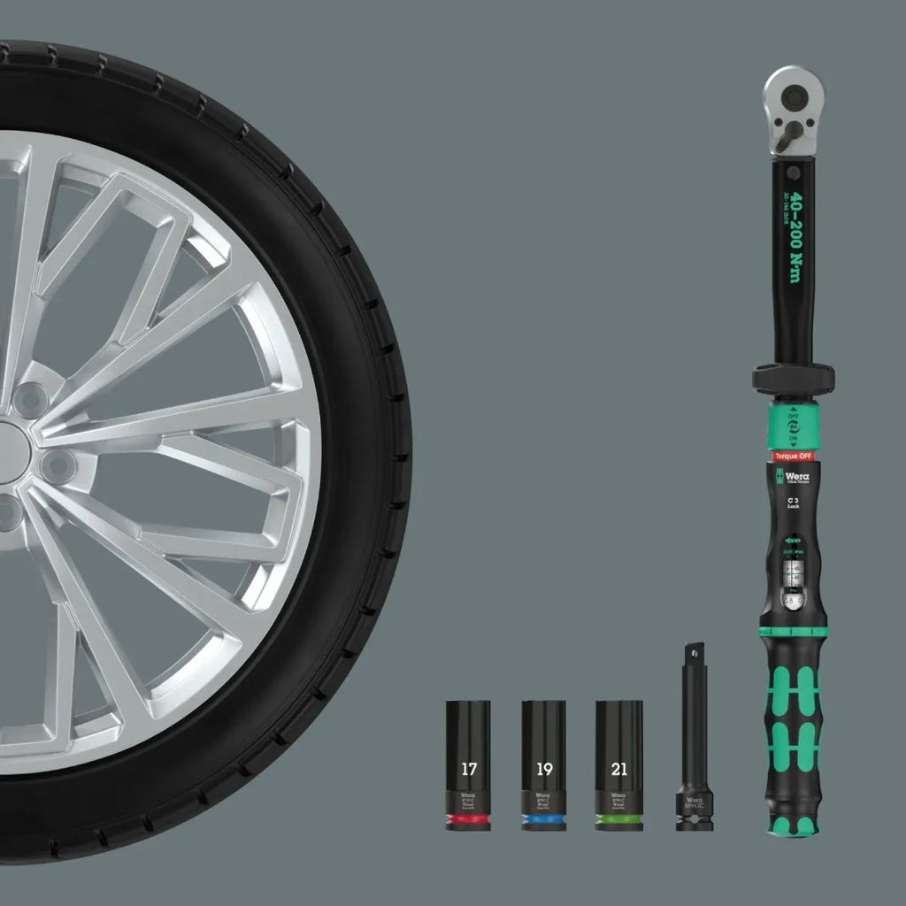 Wera Click-Torque Lock C 3 Car Wheel Change Set 1