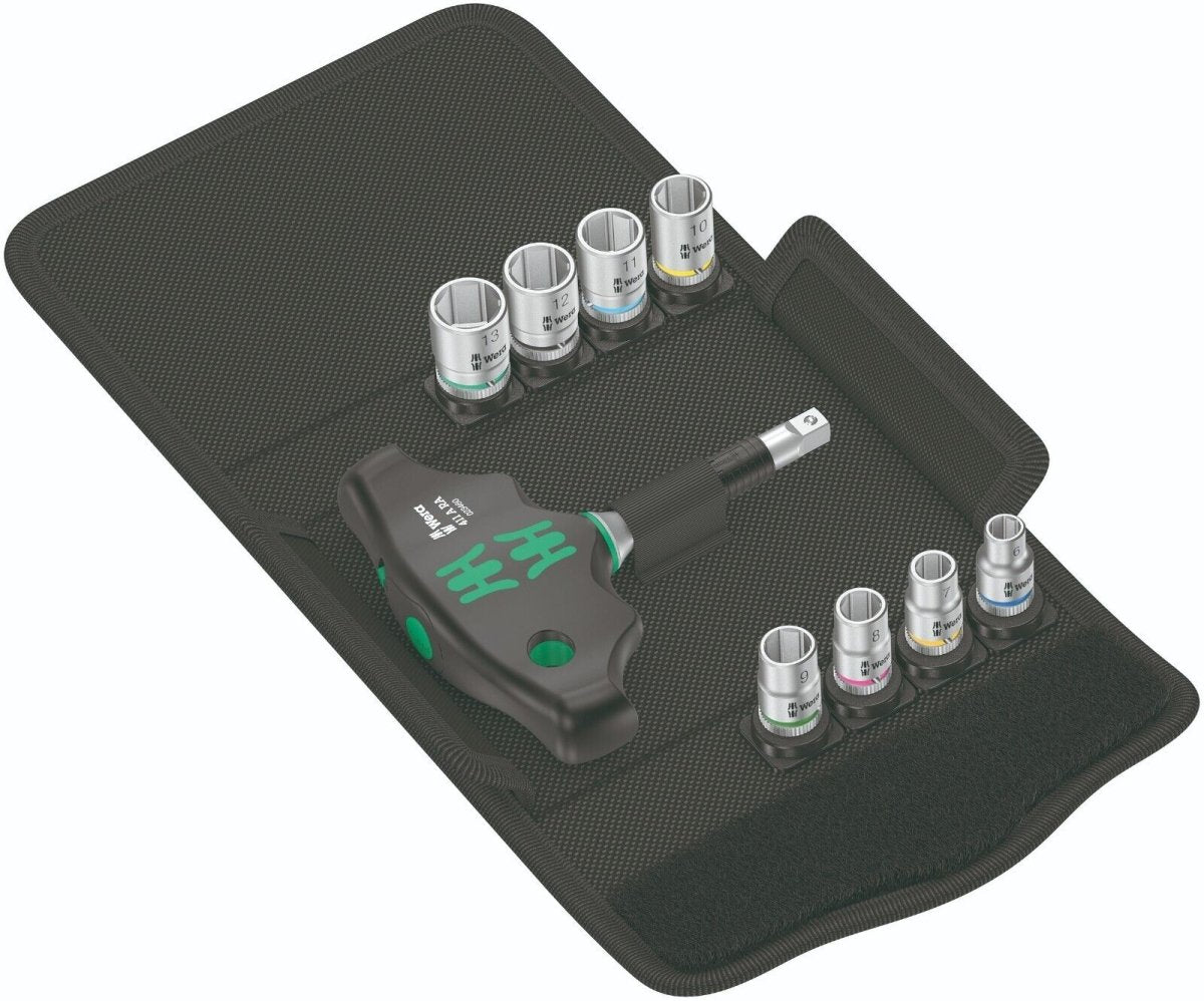 Wera Kraftform Kompakt 400 RA Set 2 Ratcheting T-Handle Set Metric 05023470001