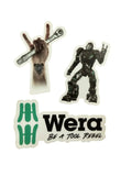 Wera Tool Rebel Vinyl Sticker Collection