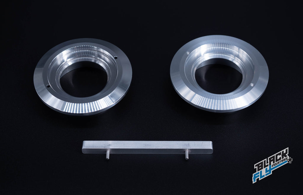 Black Fly Industries BBS Flat Caps with wrench - Small Thread