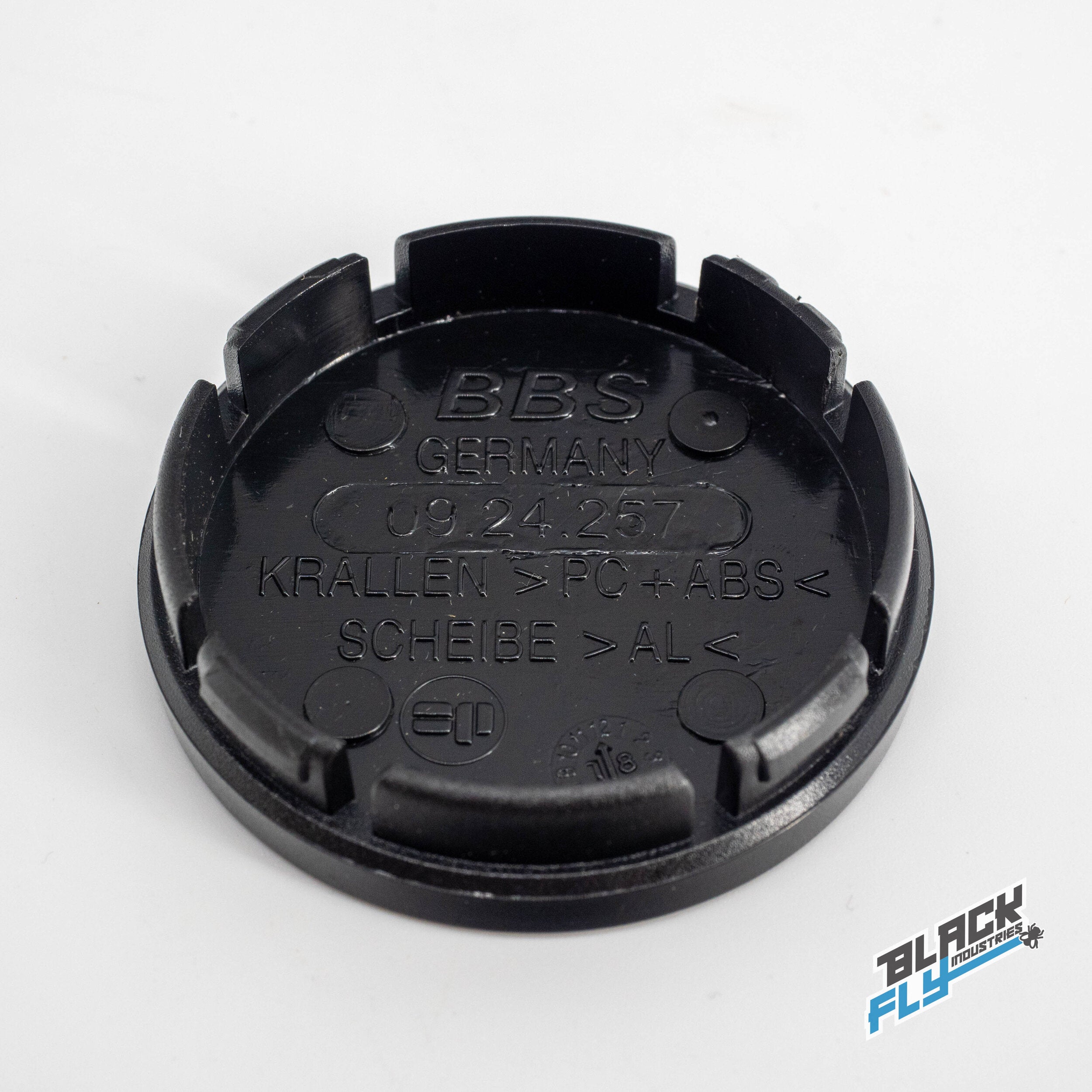 Genuine BBS Black/ Gold 3D Logo 56 mm Cap Set