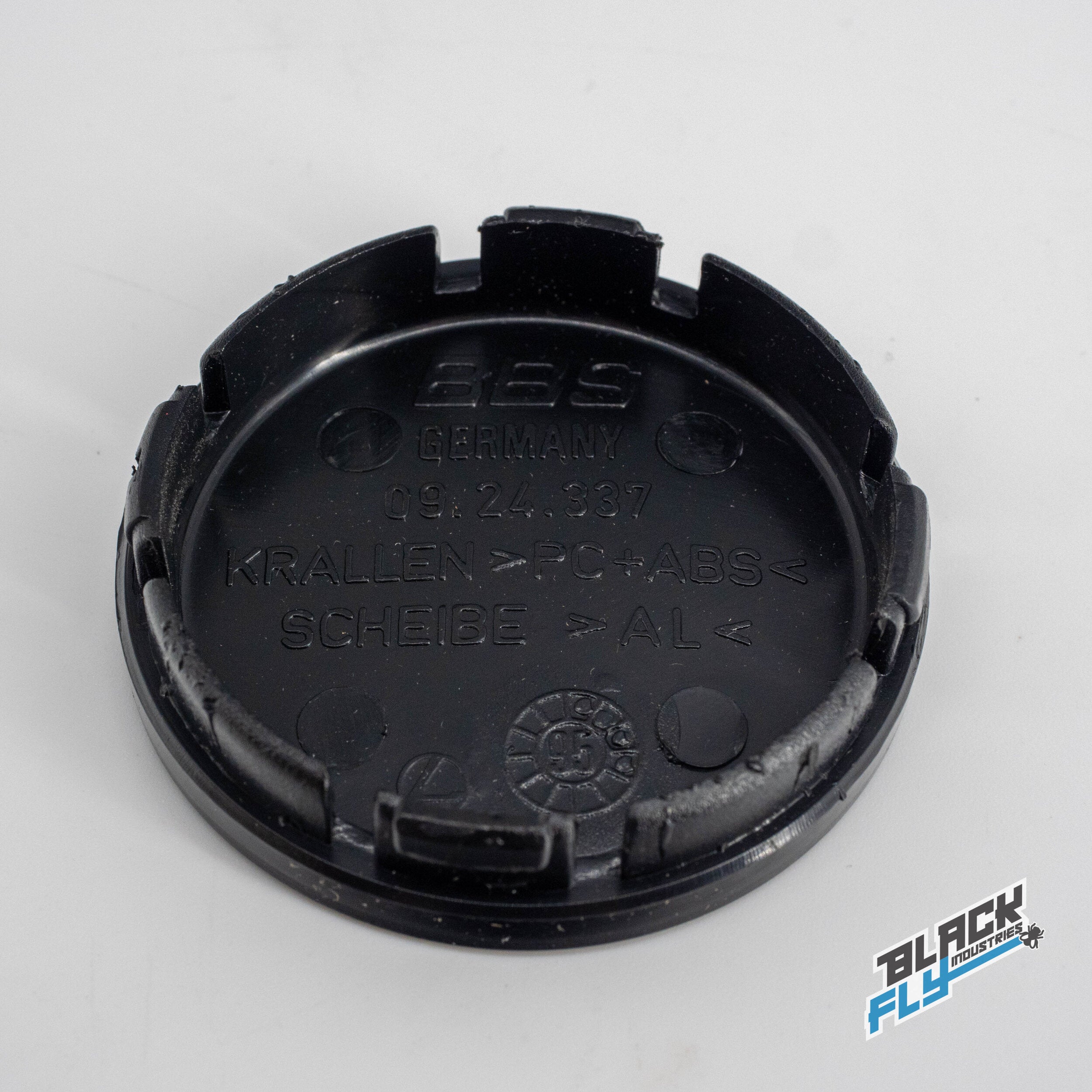 Genuine BBS White/ Red logo Design Line Logo 56 mm Cap Set