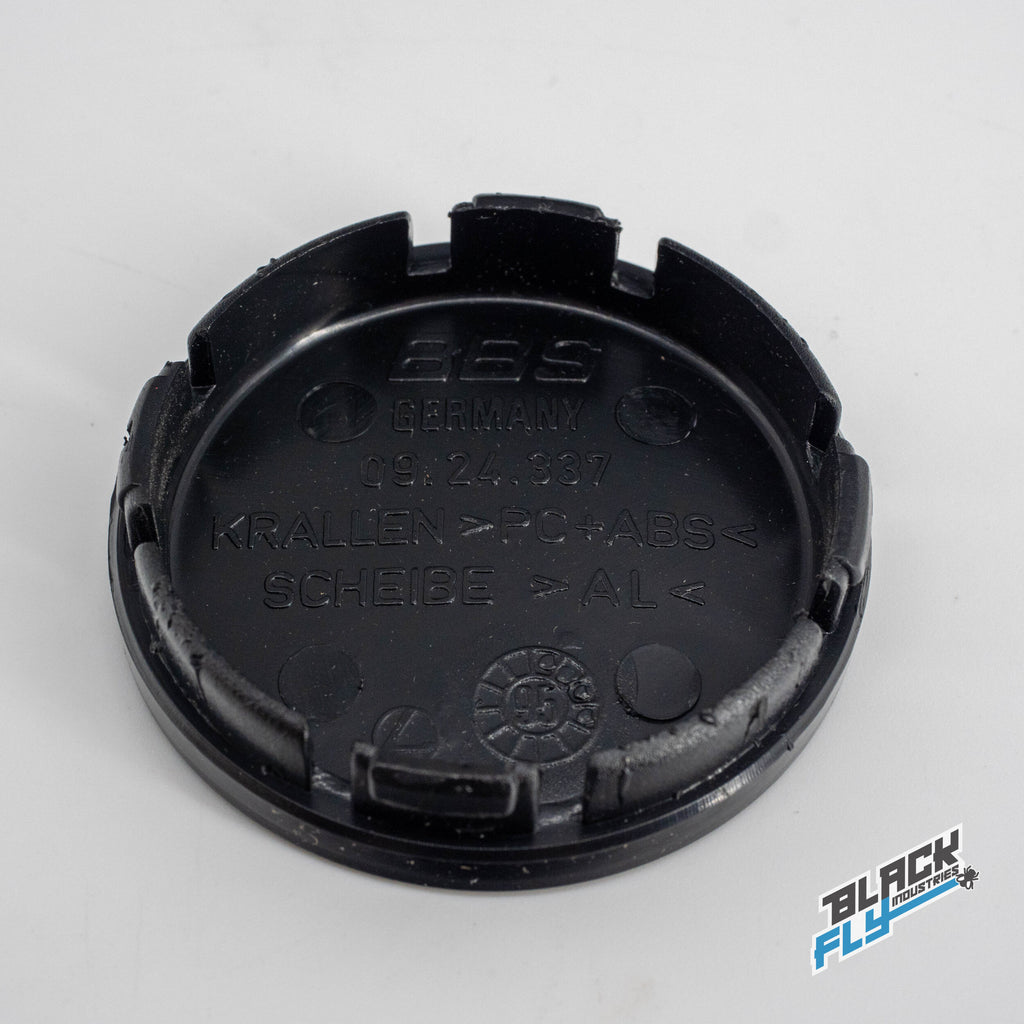 Genuine BBS White/ Red logo Design Line Logo 56 mm Cap Set