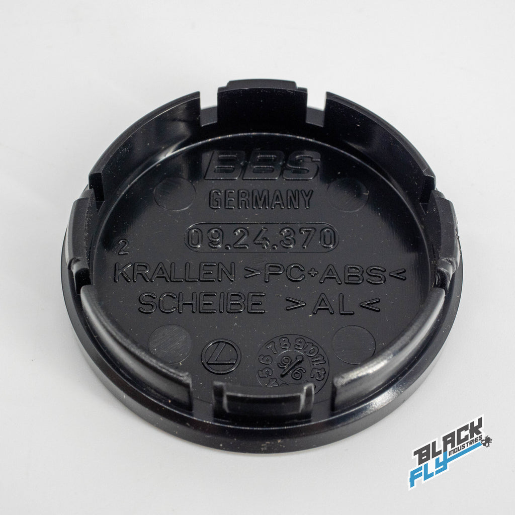 Genuine BBS White/Silver logo Design Line Logo 56 mm Cap Set