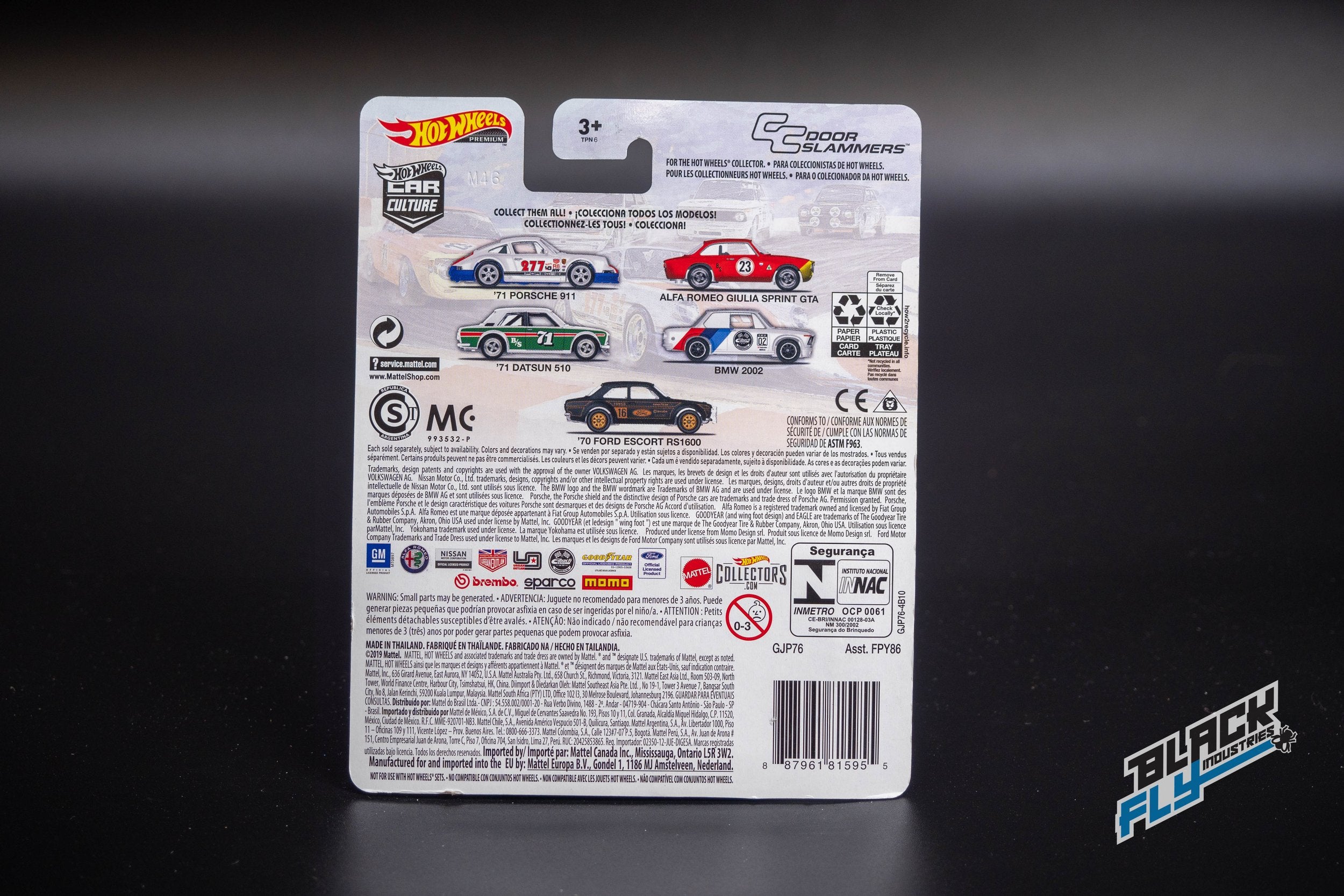 Hot Wheels Premium - '71 Porsche 911 - Car Culture – Black Fly