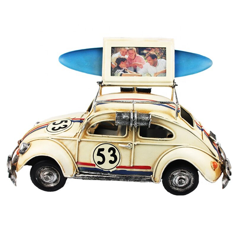 Black Fly Industries Retro Metal Herbie Bug Car Model