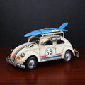 Black Fly Industries Retro Metal Herbie Bug Car Model