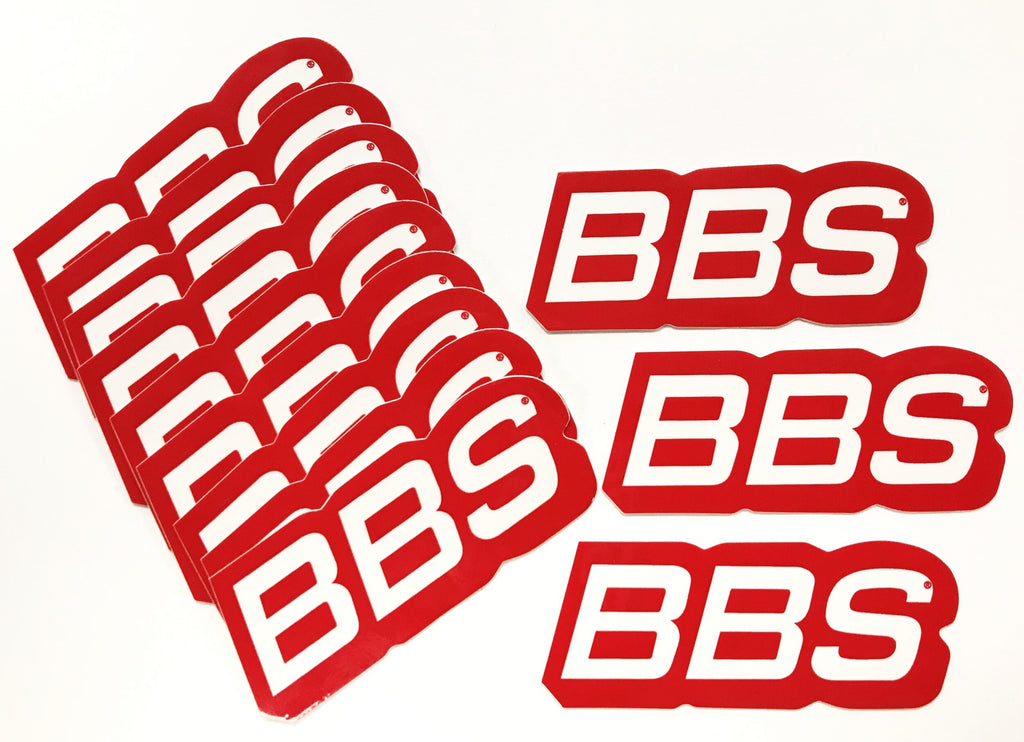 Genuine BBS Red/White LIP DECAL