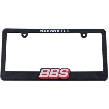 Black Plastic License Plate frame with BBS Logo