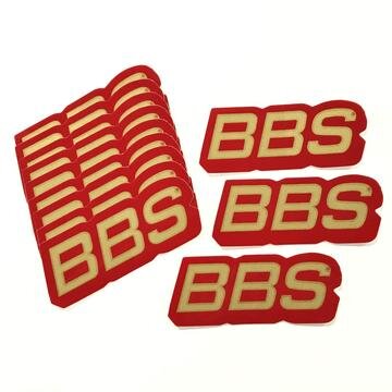 BBS red and gold lip decal